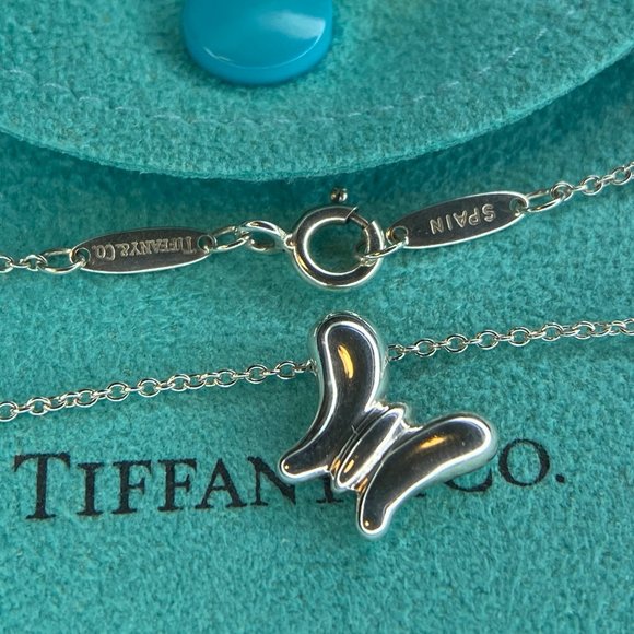 Tiffany & Co. Jewelry - Tiffany  Silver Peretti Butterfly Pendant Necklace